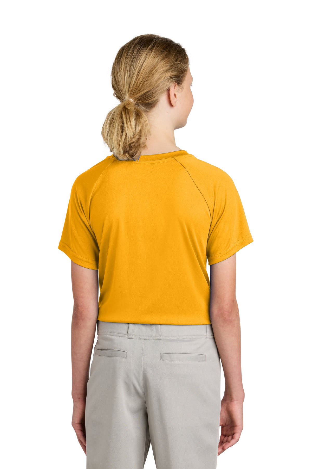 Sport-Tek Youth PosiCharge Competitor 2-Button Henley - Gold