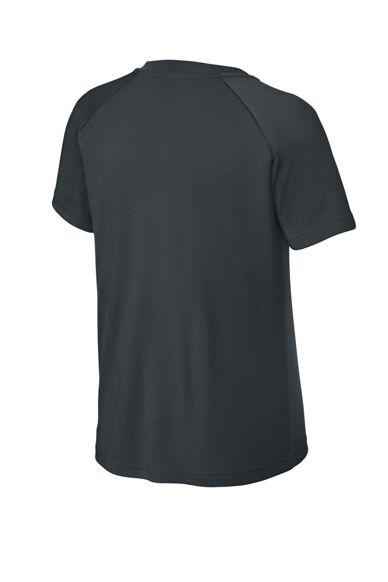 Sport-Tek Youth PosiCharge Competitor 2-Button Henley - Iron Grey