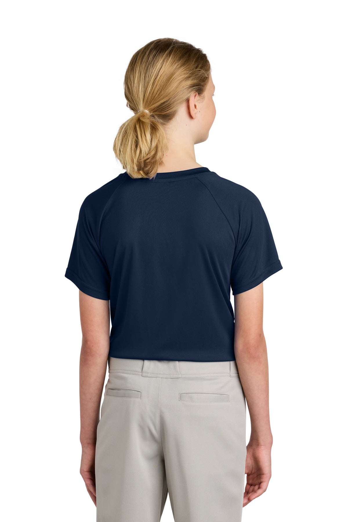 Sport-Tek Youth PosiCharge Competitor 2-Button Henley - True Navy