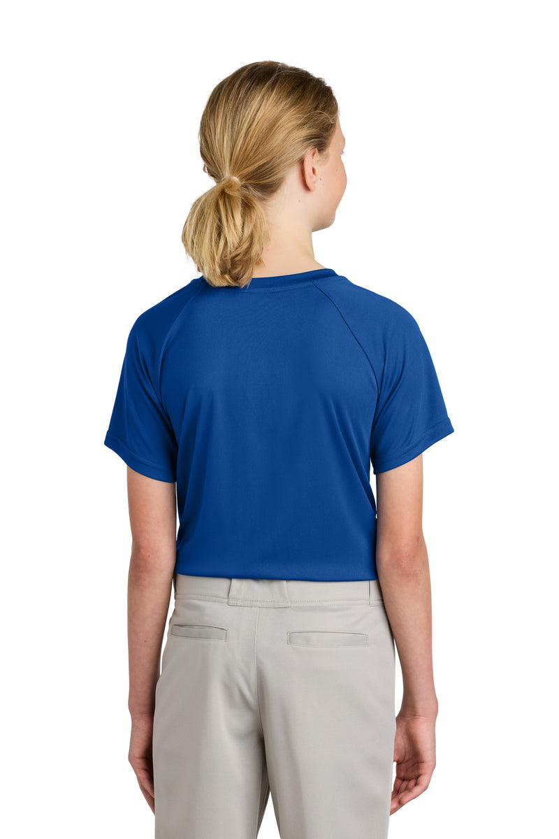 Sport-Tek Youth PosiCharge Competitor 2-Button Henley - True Royal