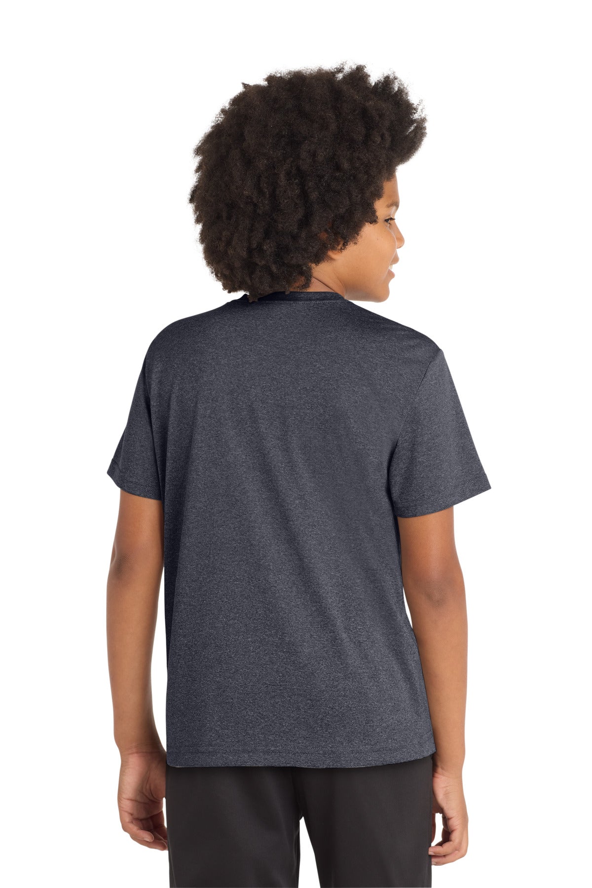 Sport-Tek Youth Heather Contender Tee - Graphite Heather
