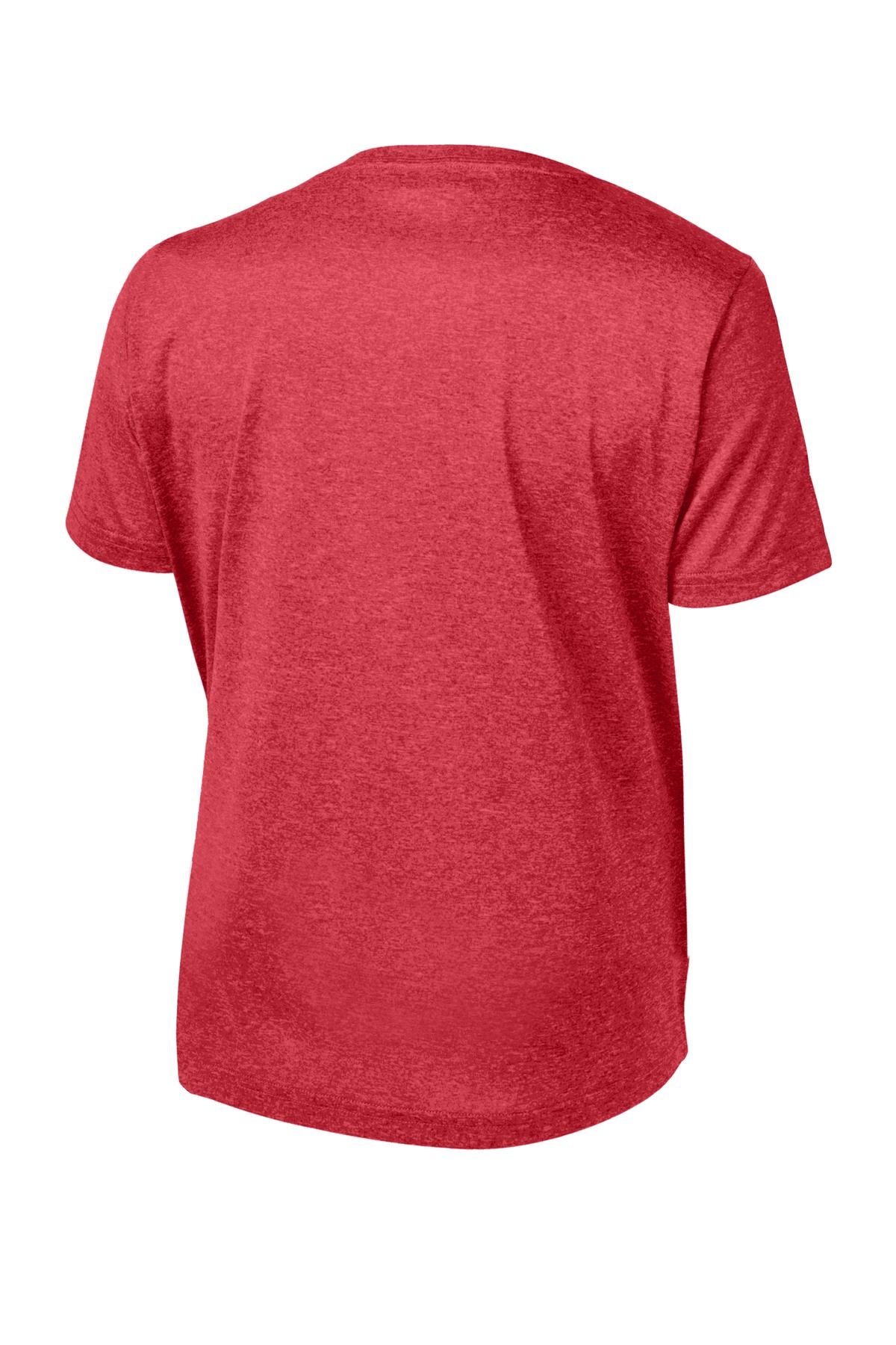 Sport-Tek Youth Heather Contender Tee - Scarlet Heather