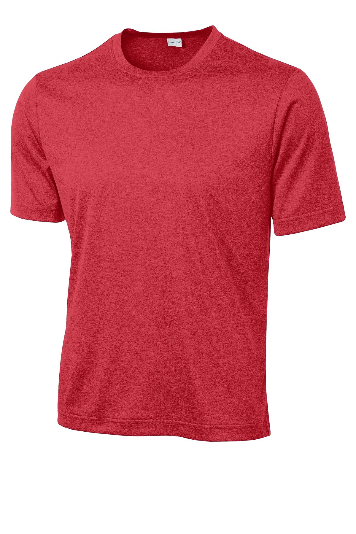 Sport-Tek Youth Heather Contender Tee - Scarlet Heather