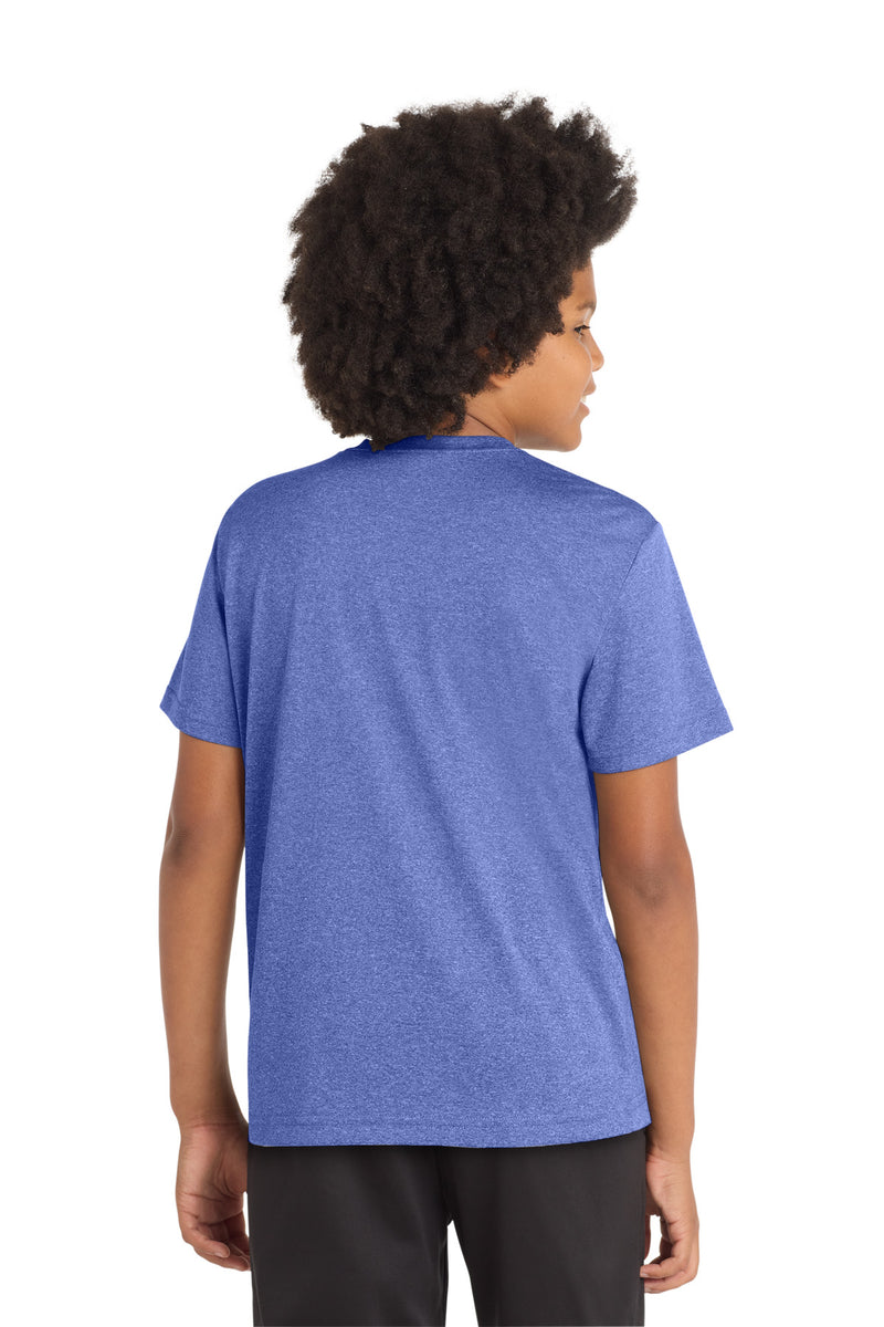 Sport-Tek Youth Heather Contender Tee - True Royal Heather