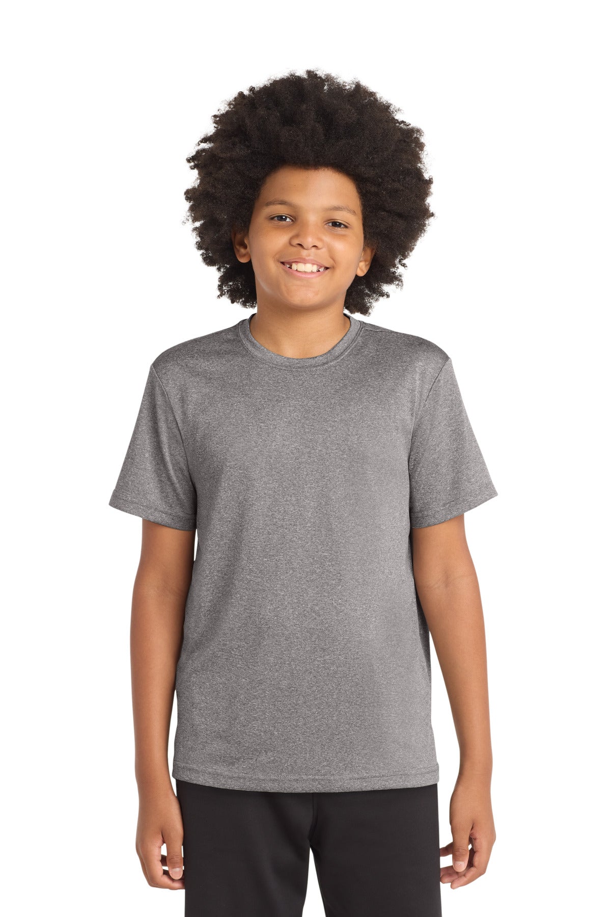 Sport-Tek Youth Heather Contender Tee - Vintage Heather