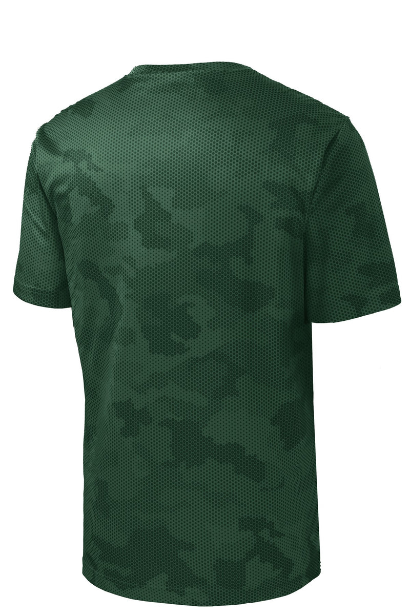 Sport-Tek Youth CamoHex Tee - Forest Green
