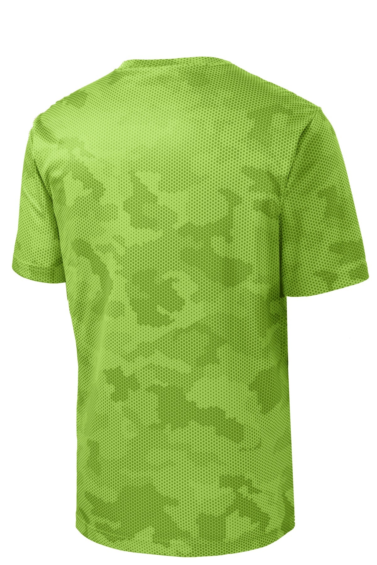 Sport-Tek Youth CamoHex Tee - Lime Shock