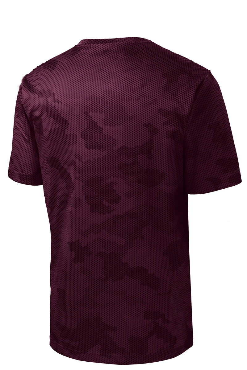Sport-Tek Youth CamoHex Tee - Maroon