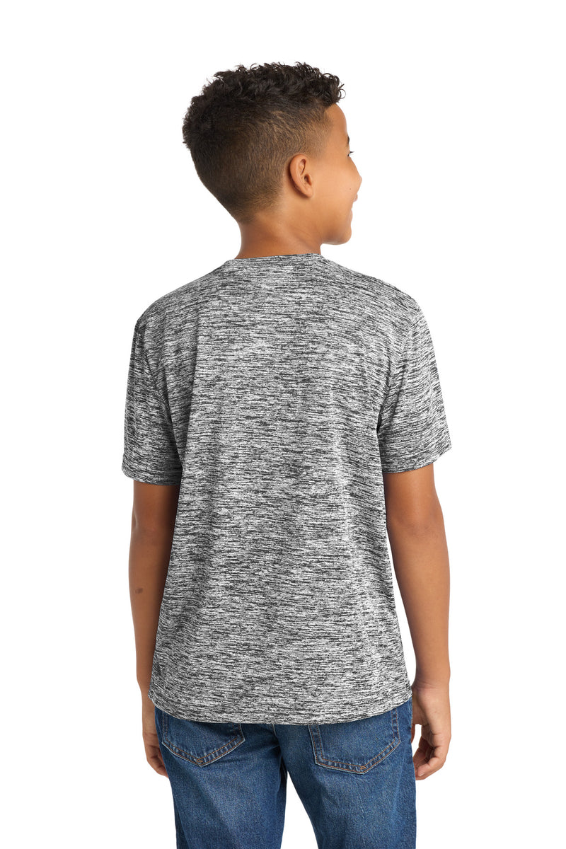 Sport-Tek Youth PosiCharge Electric Heather Tee - Black Electric