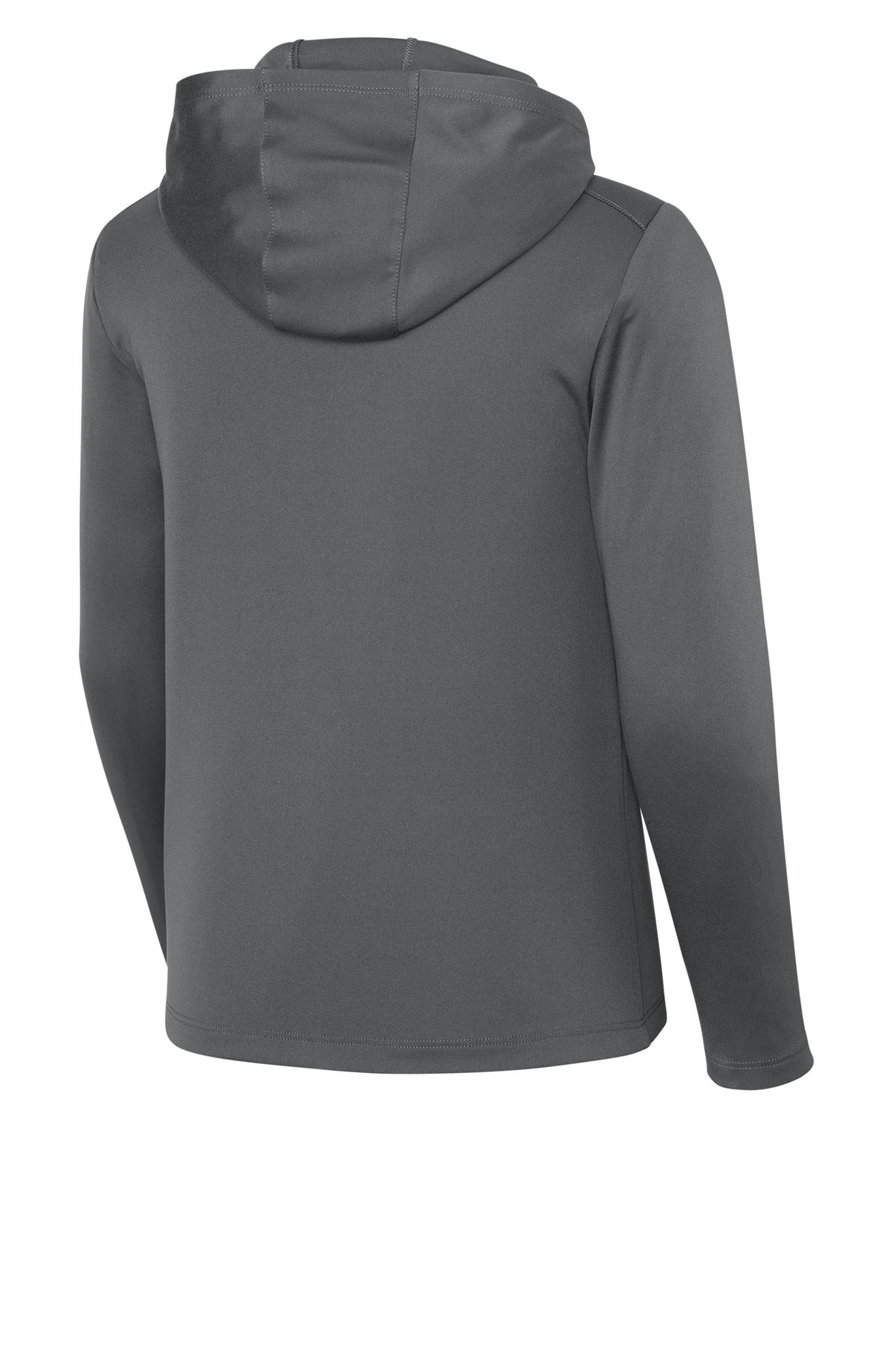 Sport-Tek Youth Posi-UV Pro Long Sleeve Hoodie - Dark Smoke Grey