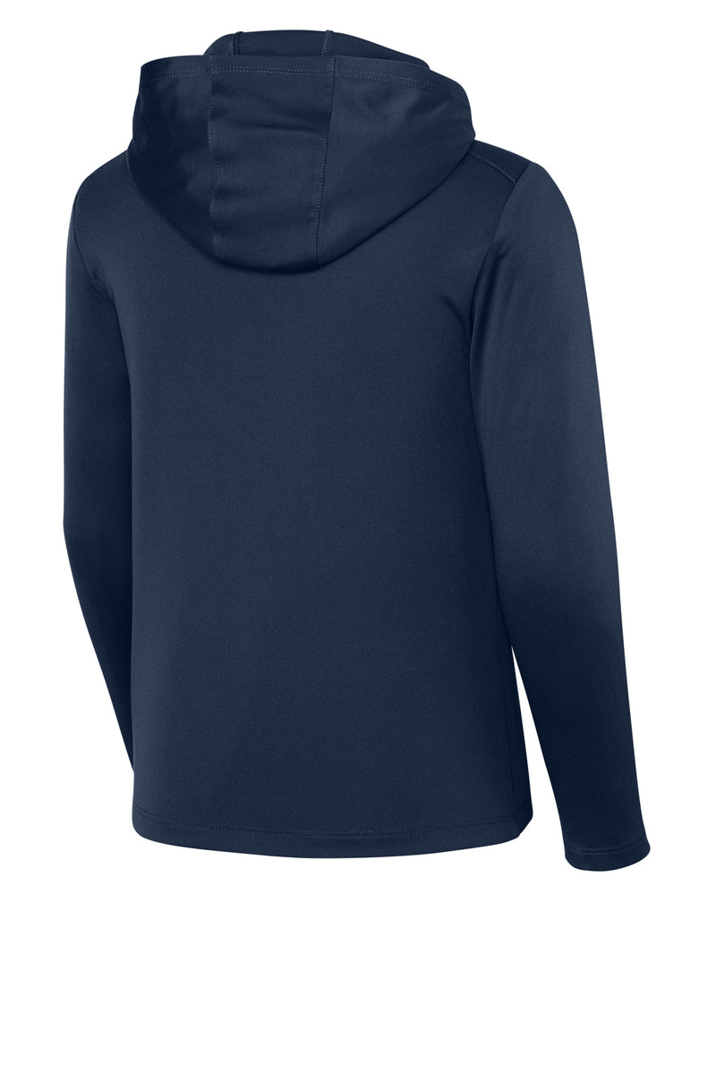 Sport-Tek Youth Posi-UV Pro Long Sleeve Hoodie - True Navy