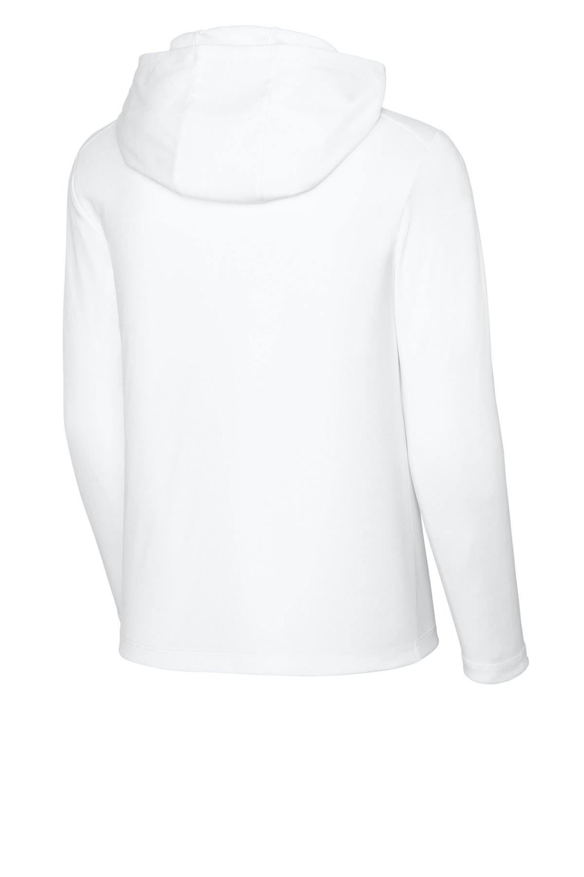 Sport-Tek Youth Posi-UV Pro Long Sleeve Hoodie - White
