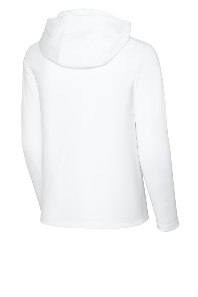 Sport-Tek Youth Posi-UV Pro Long Sleeve Hoodie - White