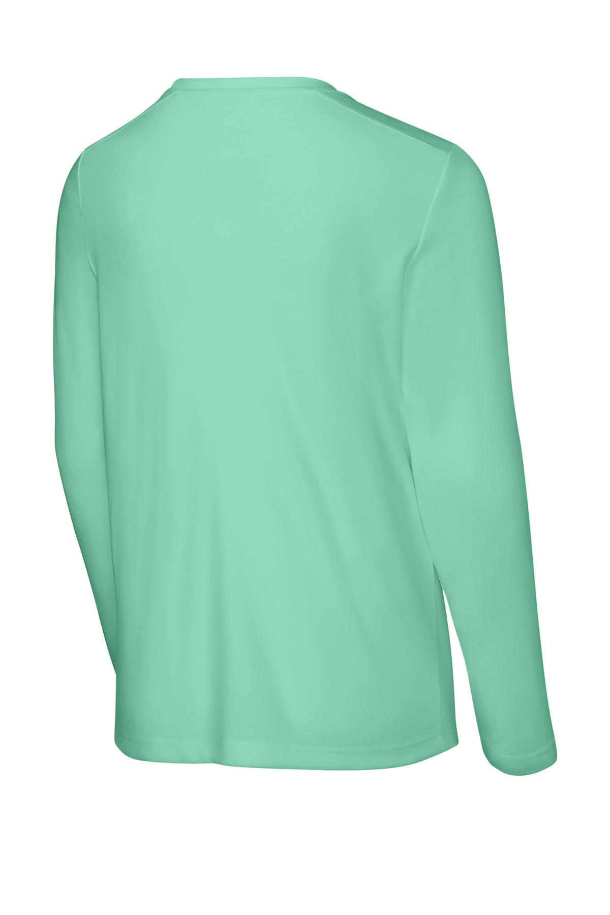 Sport-Tek  Youth Posi-UV Pro Long Sleeve Tee - Bright Seafoam