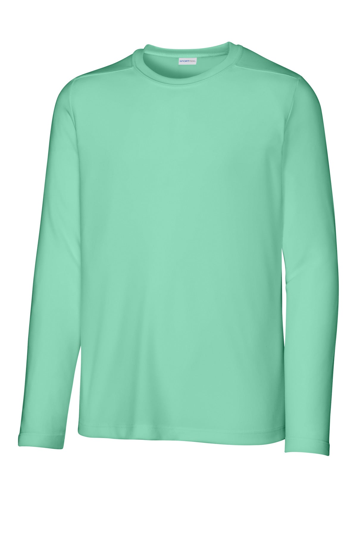 Sport-Tek  Youth Posi-UV Pro Long Sleeve Tee - Bright Seafoam