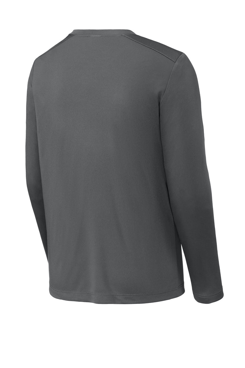 Sport-Tek  Youth Posi-UV Pro Long Sleeve Tee - Dark Smoke Grey