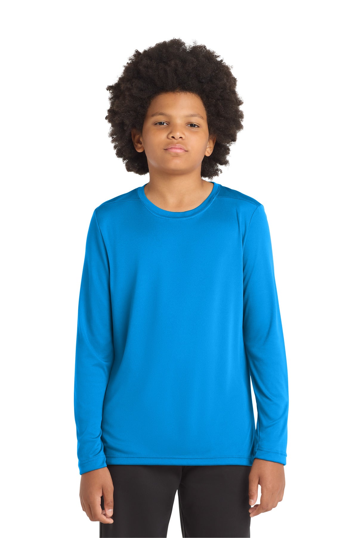 Sport-Tek  Youth Posi-UV Pro Long Sleeve Tee - Sapphire