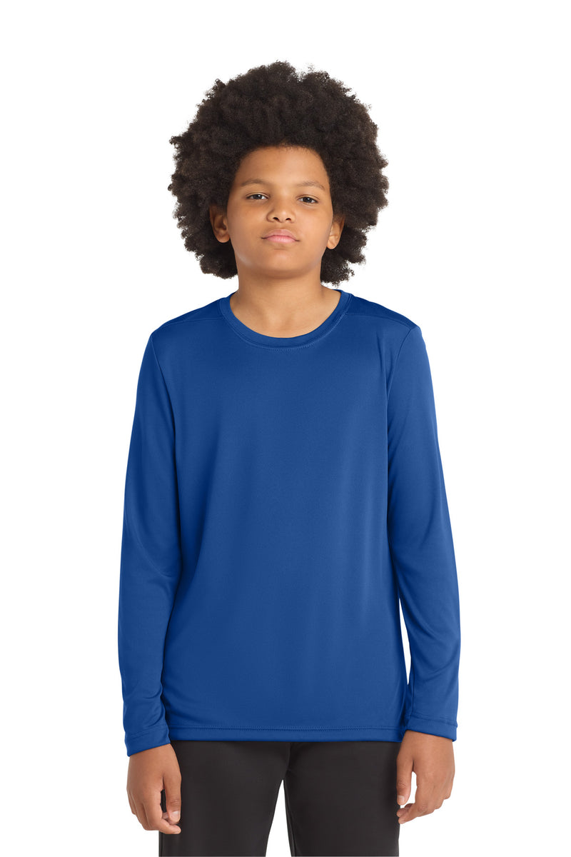 Sport-Tek  Youth Posi-UV Pro Long Sleeve Tee - True Royal