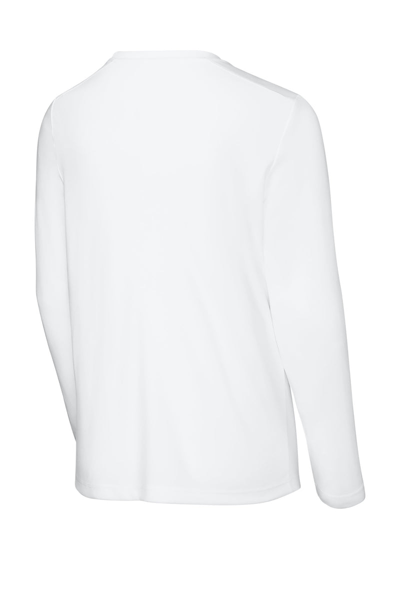 Sport-Tek  Youth Posi-UV Pro Long Sleeve Tee - White