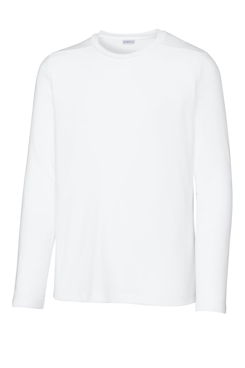Sport-Tek  Youth Posi-UV Pro Long Sleeve Tee - White