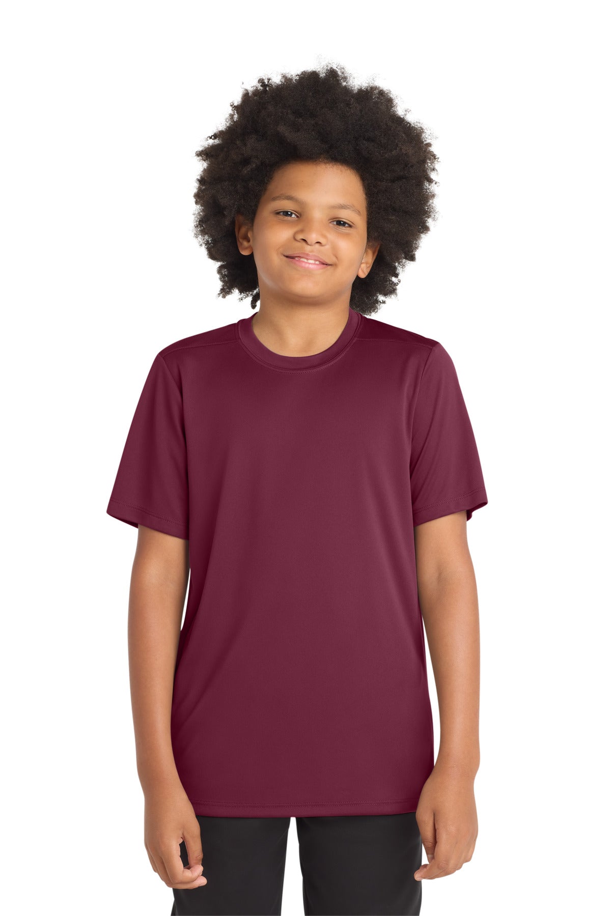 Sport-Tek  Youth Posi-UV Pro Tee - Cardinal