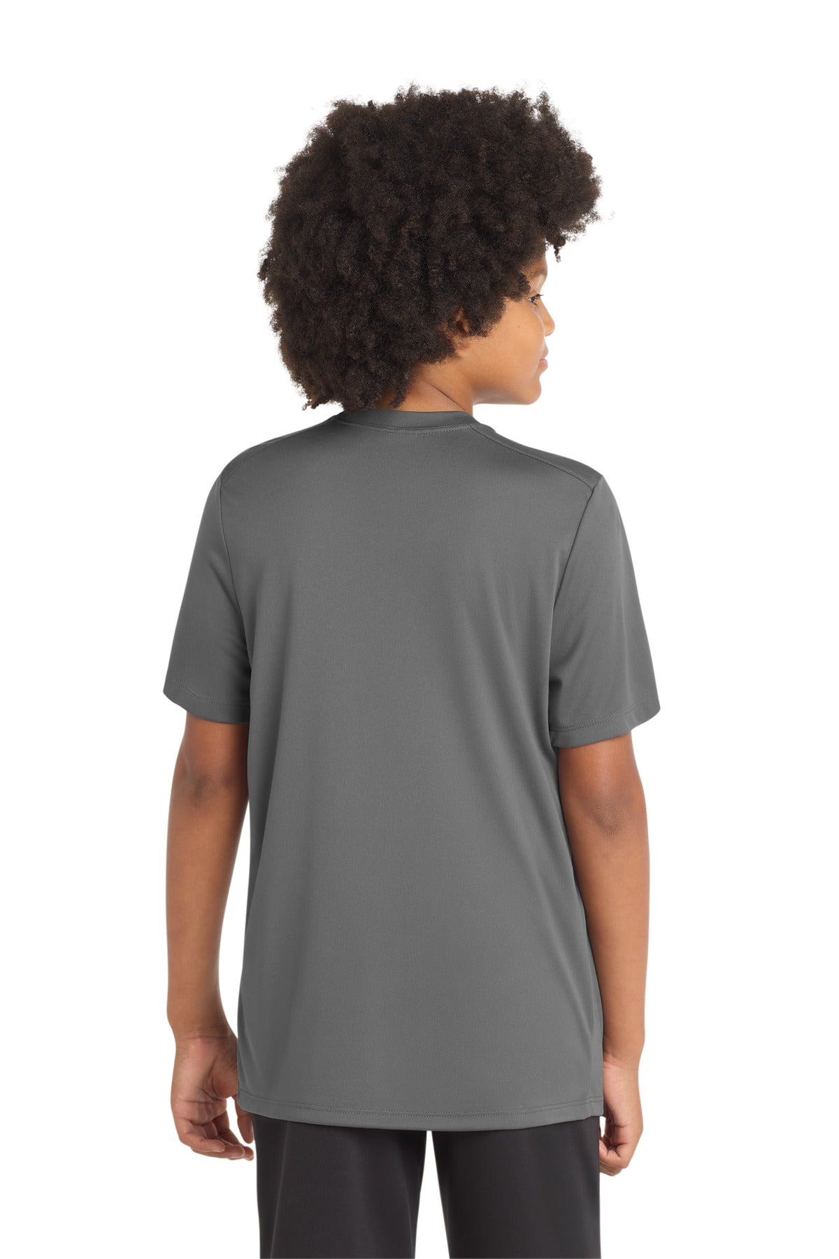 Sport-Tek  Youth Posi-UV Pro Tee - Dark Smoke Grey