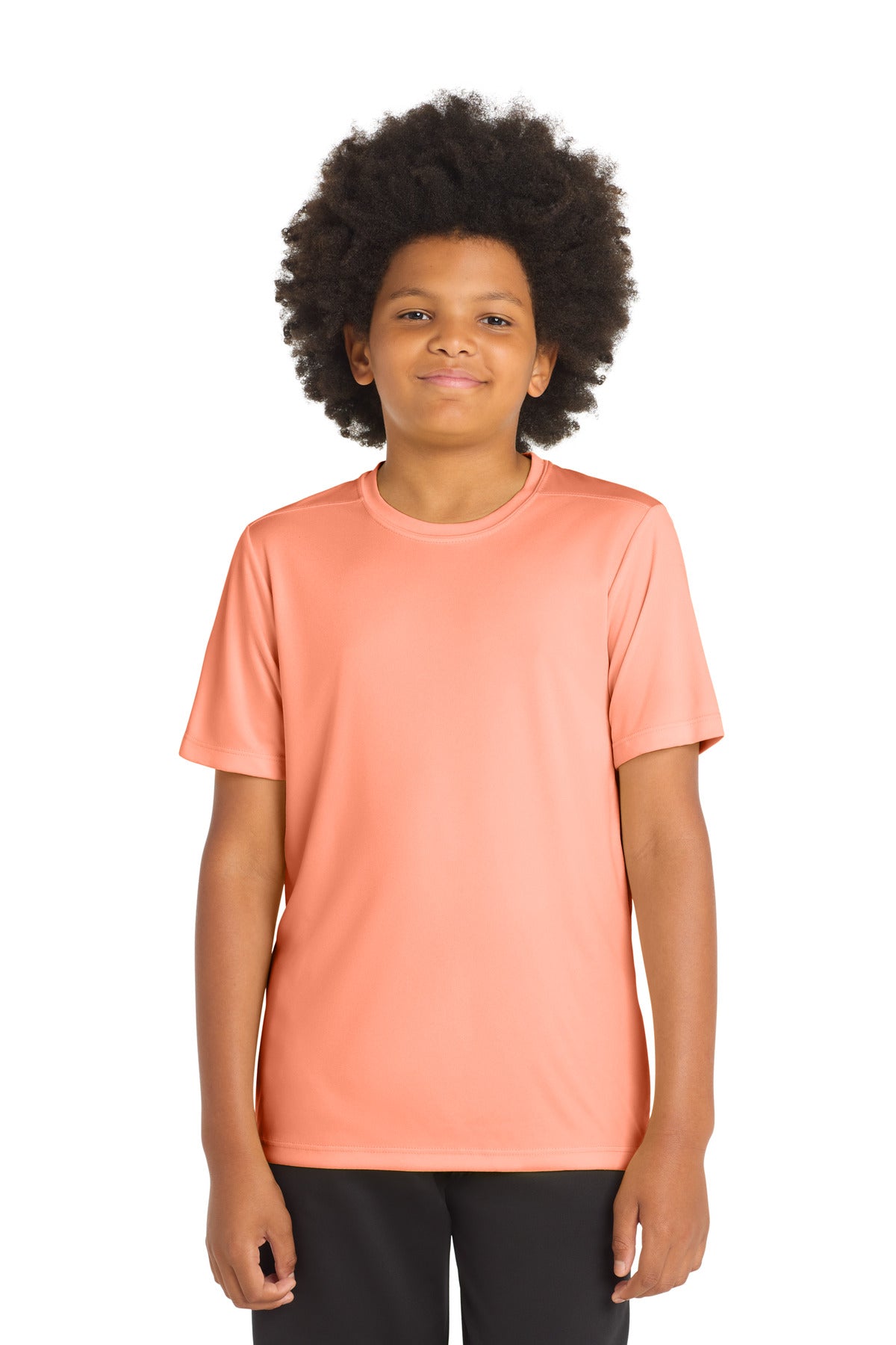 Sport-Tek  Youth Posi-UV Pro Tee - Soft Coral