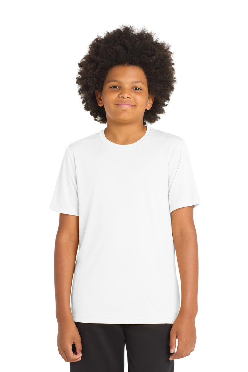 Sport-Tek  Youth Posi-UV Pro Tee - White