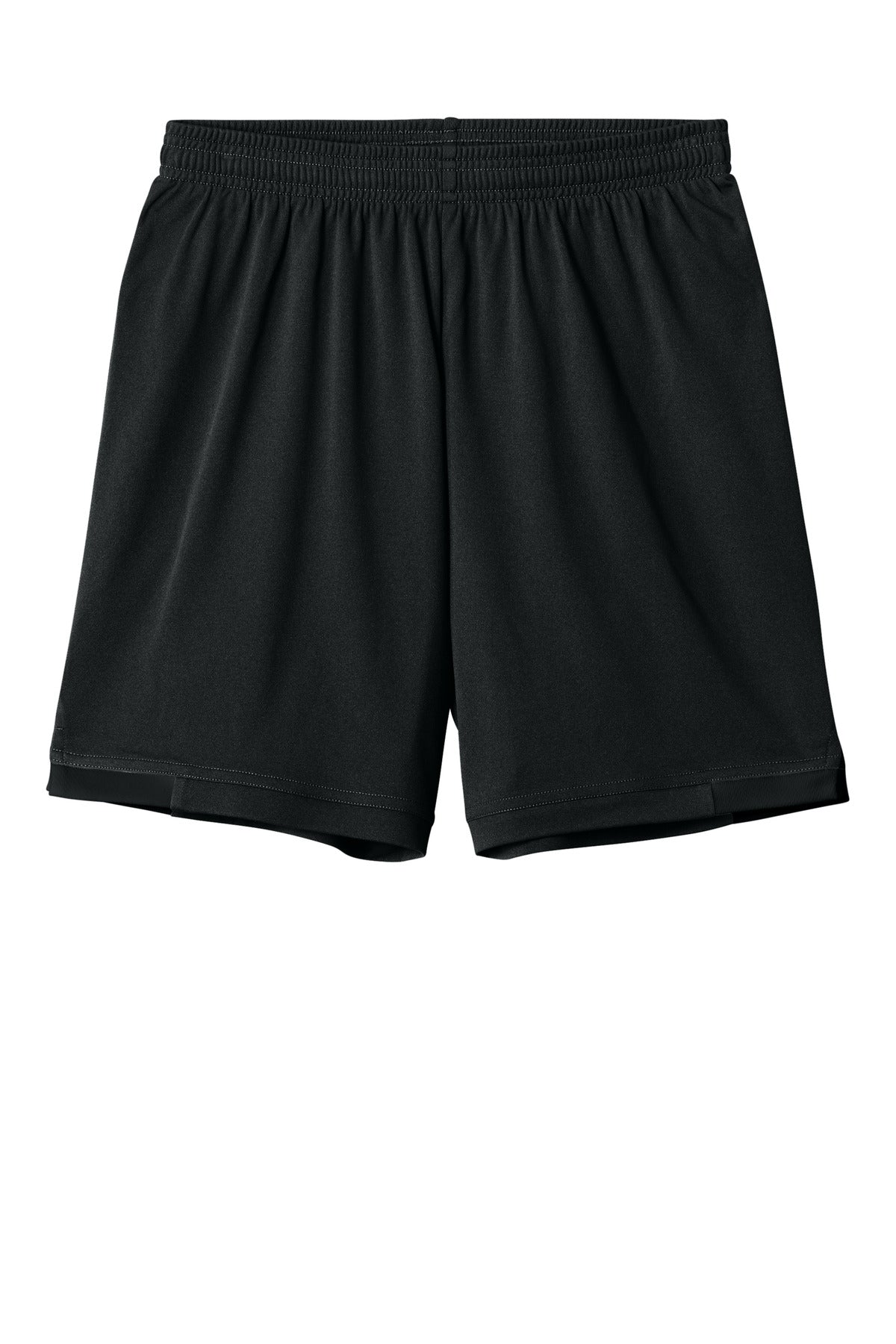 Sport-Tek Youth Club 5  Short - Black/ Black