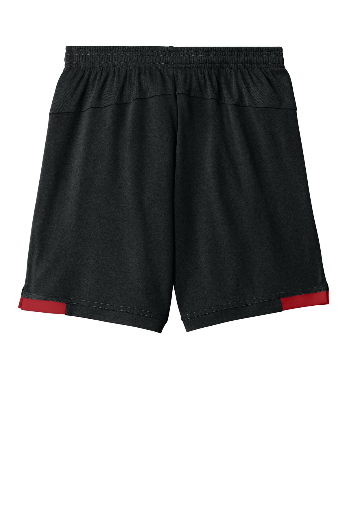 Sport-Tek Youth Club 5  Short - Black/ Deep Red