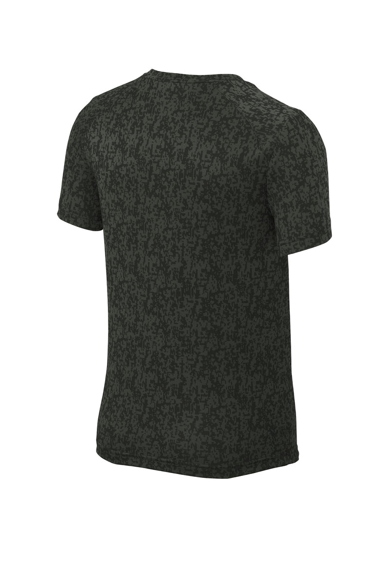 Sport-Tek  Youth Digi Camo Tee - Black