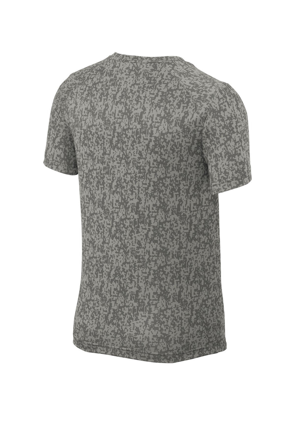 Sport-Tek  Youth Digi Camo Tee - Grey Concrete
