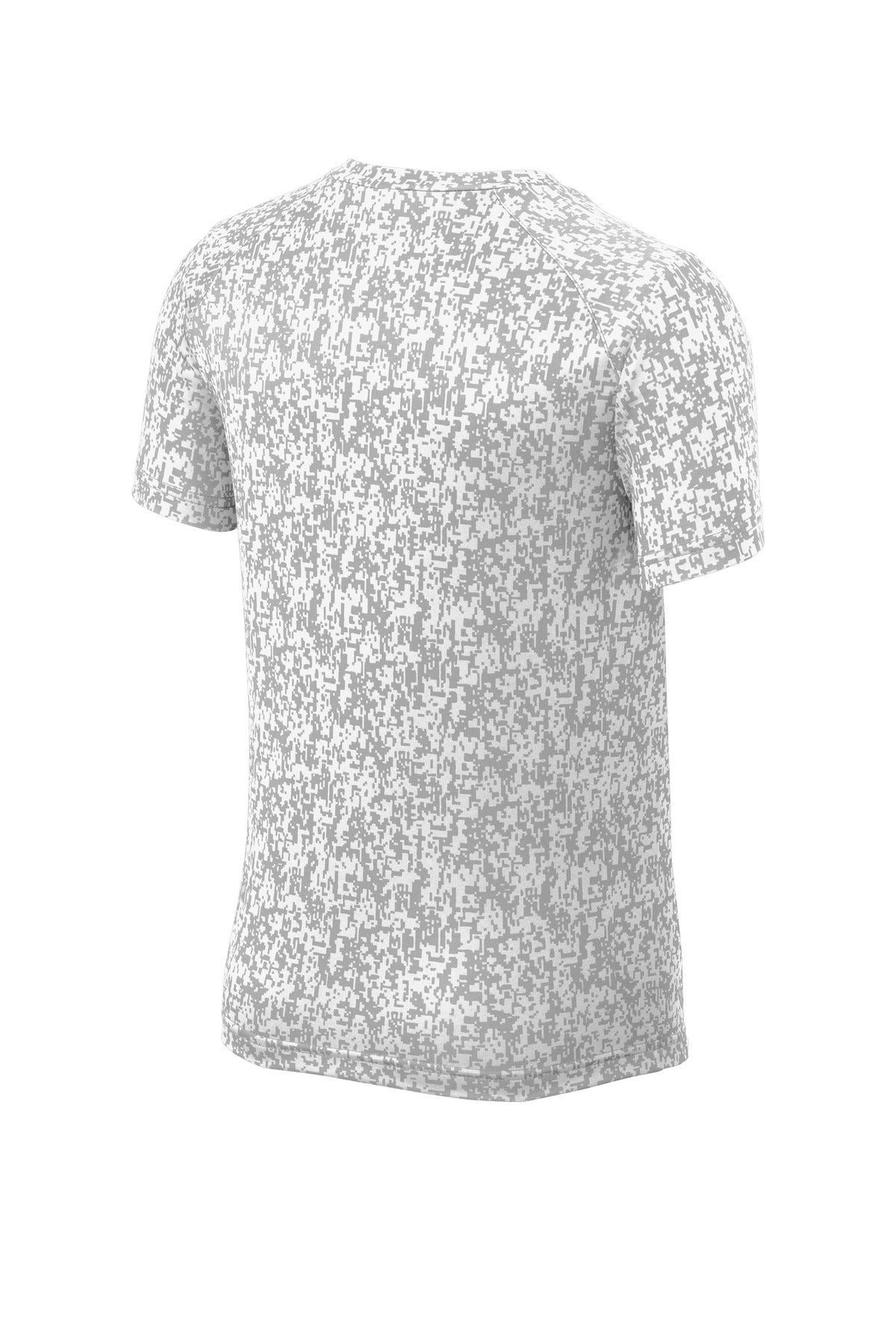 Sport-Tek  Youth Digi Camo Tee - White