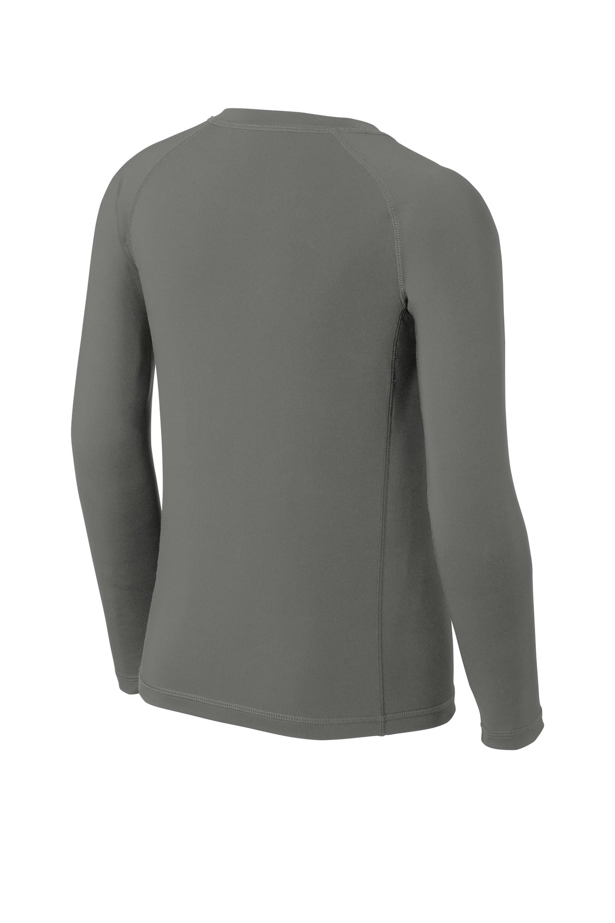 Sport-Tek  Youth Long Sleeve Rashguard Tee - Dark Smoke Grey