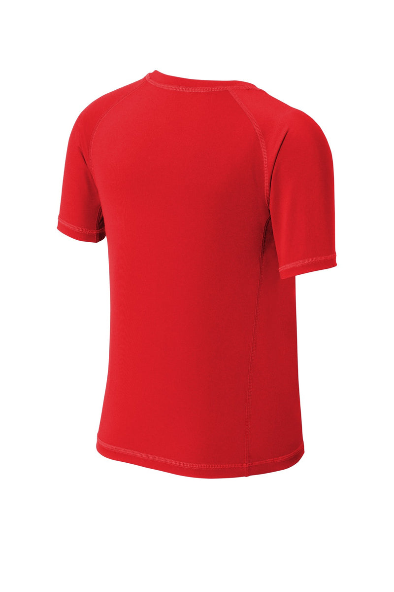 Sport-Tek  Youth Rashguard Tee - True Red
