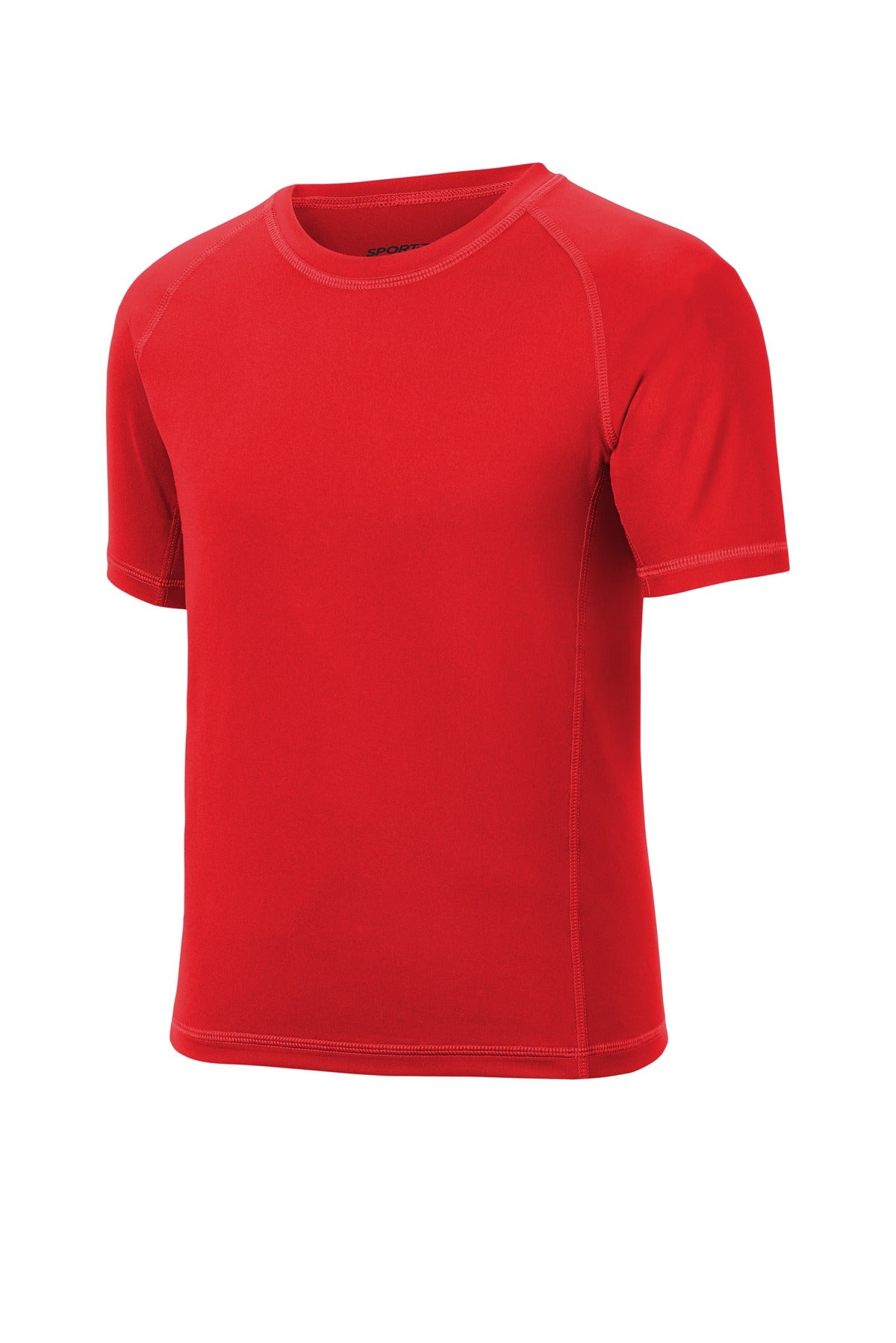 Sport-Tek  Youth Rashguard Tee - True Red