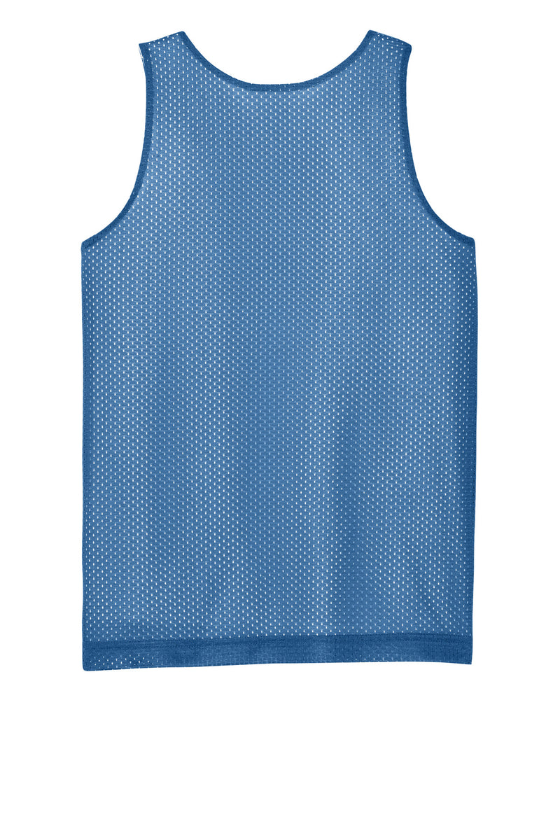 Sport-Tek Youth PosiCharge Reversible Mesh Tank - Carolina Blue/ White