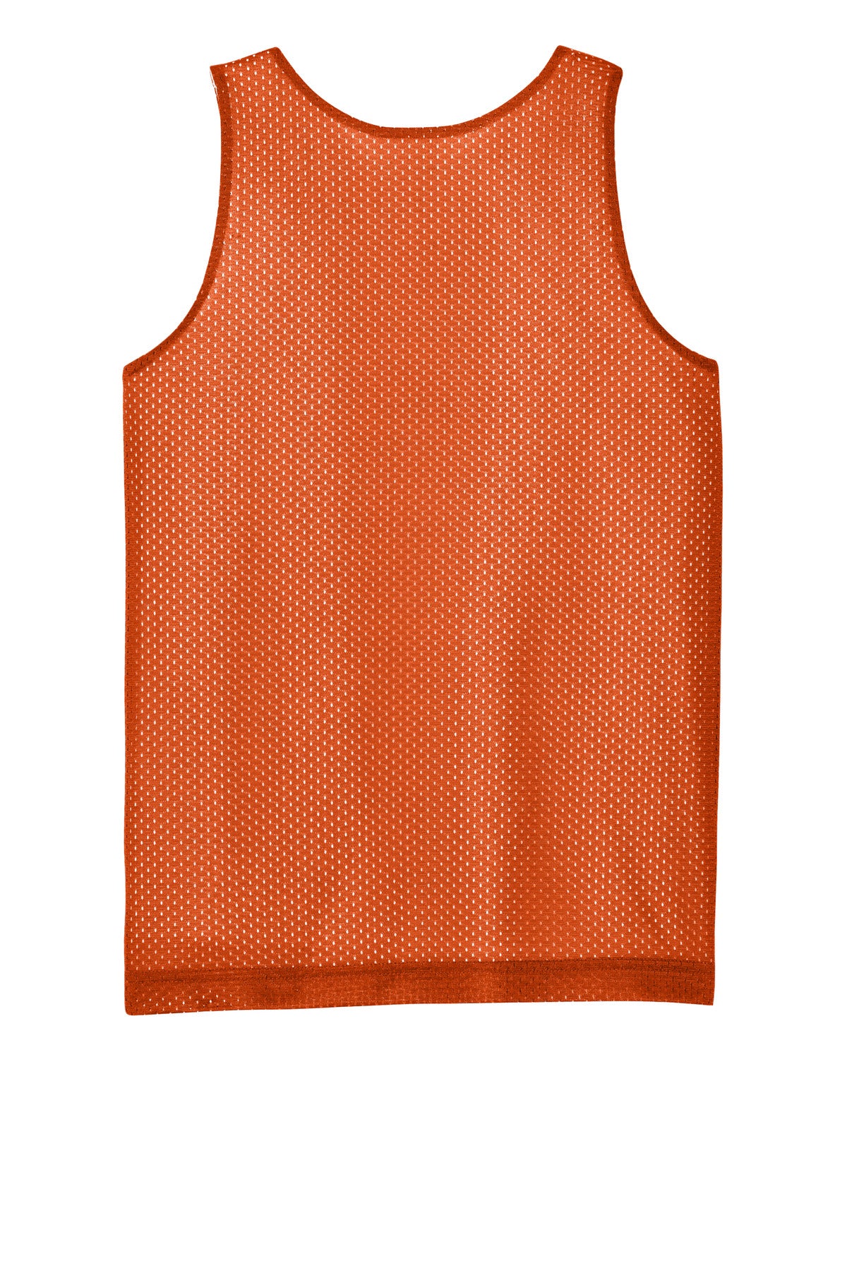 Sport-Tek Youth PosiCharge Reversible Mesh Tank - Deep Orange/ White
