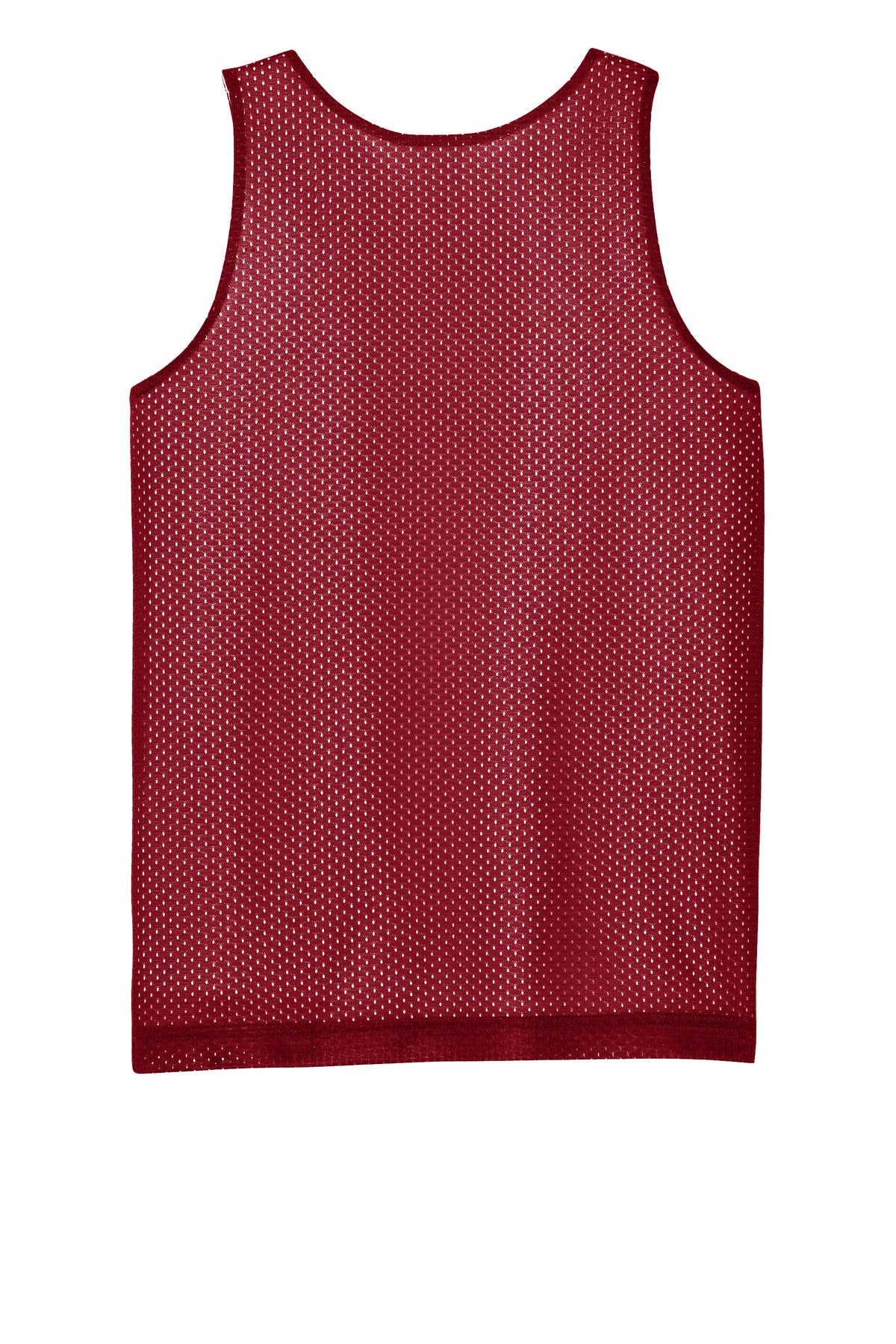 Sport-Tek Youth PosiCharge Reversible Mesh Tank - Deep Red/ White