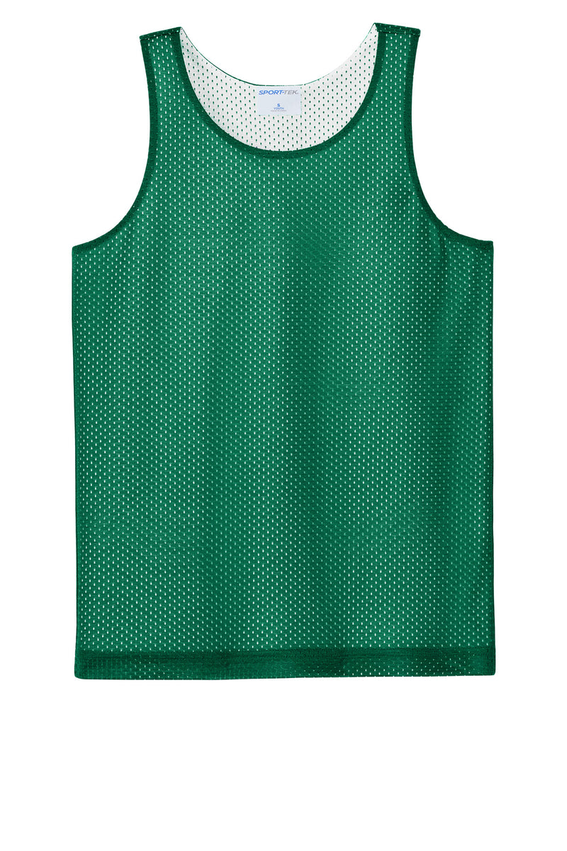Sport-Tek Youth PosiCharge Reversible Mesh Tank - Kelly Green/ White