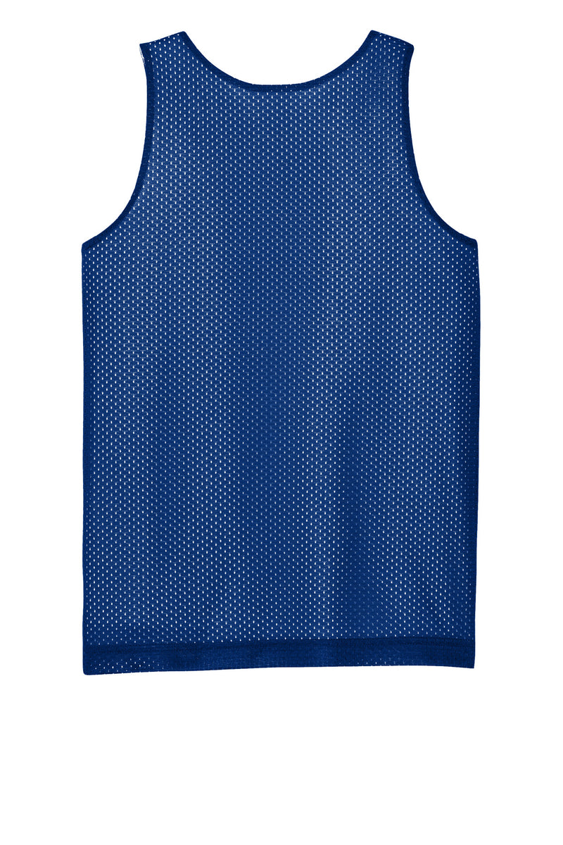 Sport-Tek Youth PosiCharge Reversible Mesh Tank - True Royal/ White