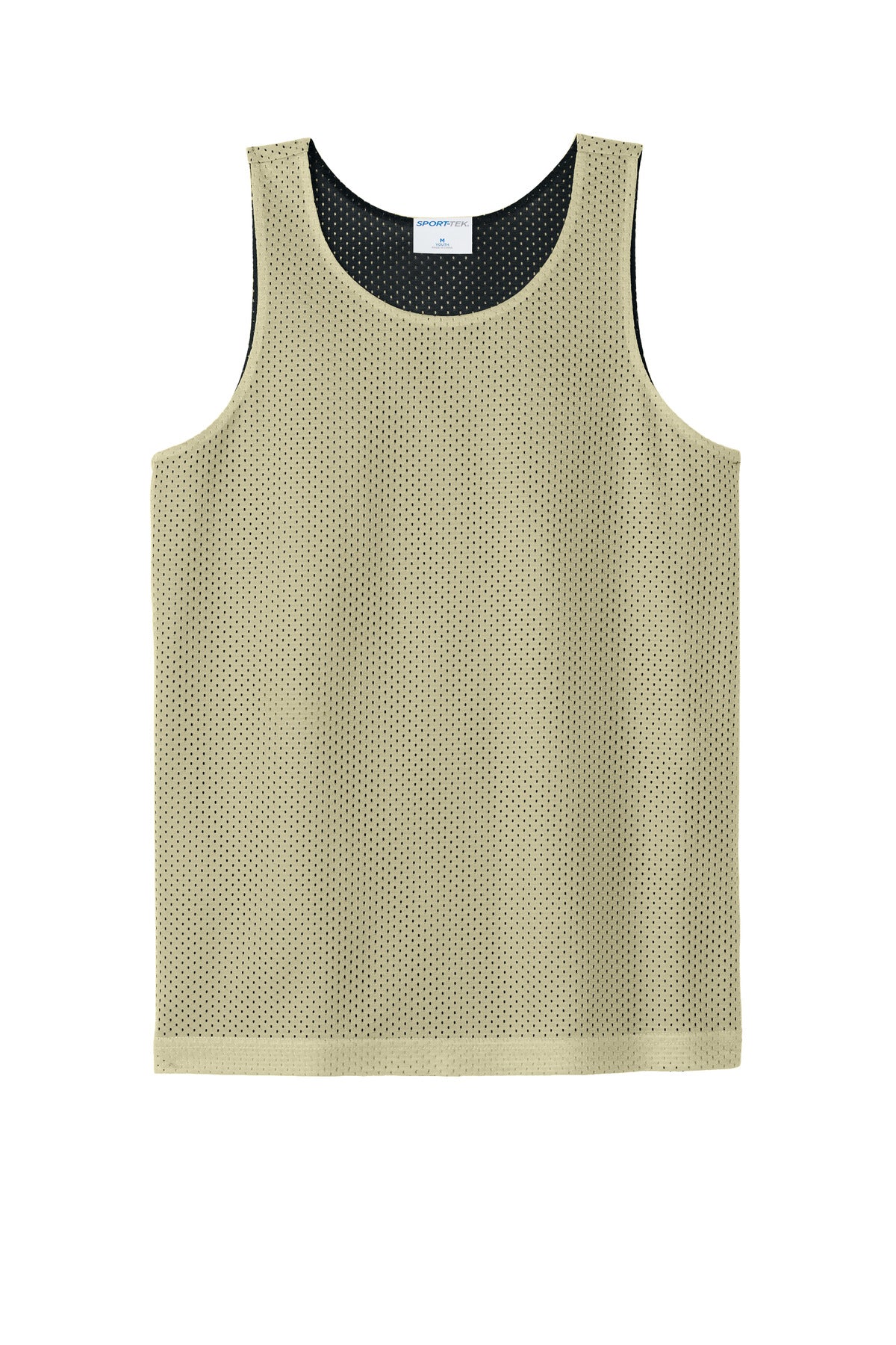 Sport-Tek Youth PosiCharge Reversible Mesh Tank - Vegas Gold/ Black