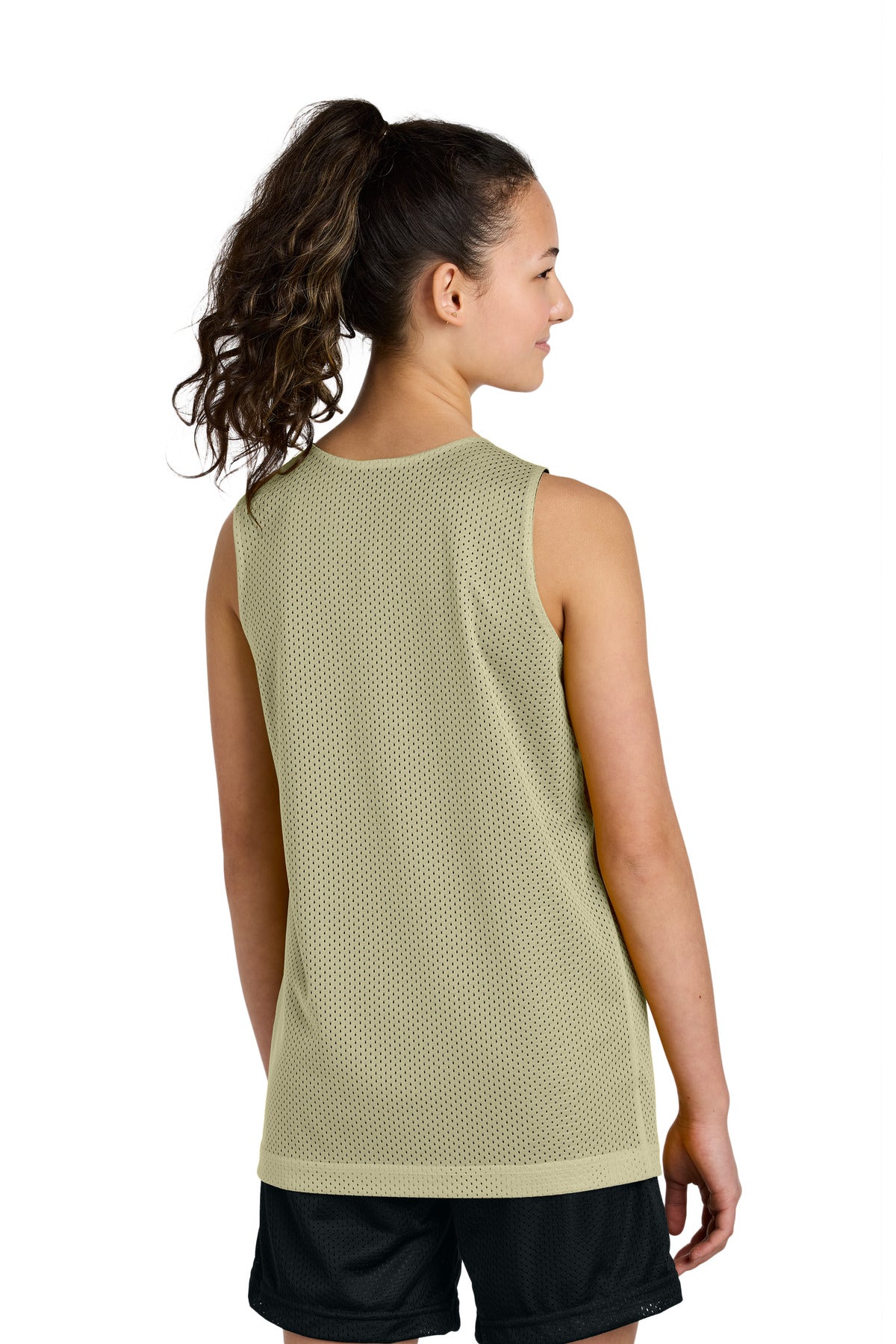 Sport-Tek Youth PosiCharge Reversible Mesh Tank - Vegas Gold/ Black