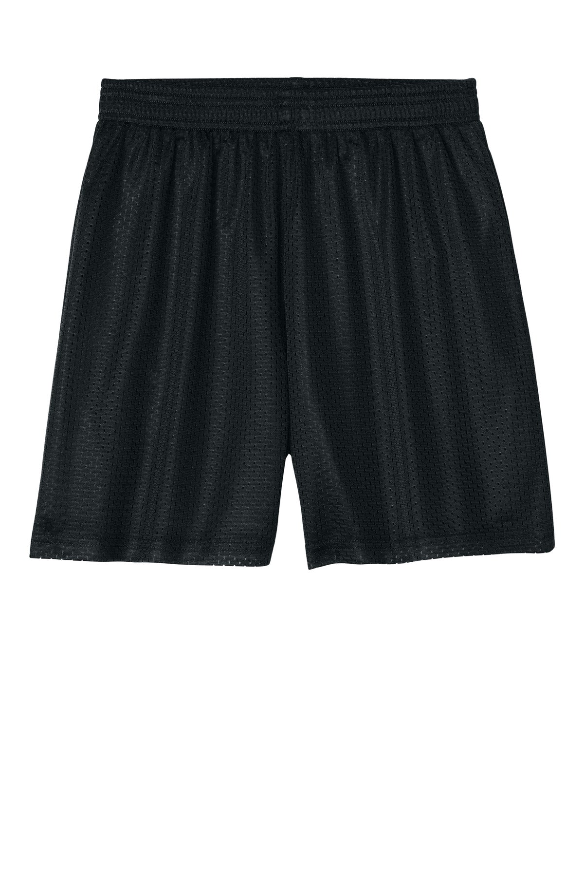 Sport-Tek Youth PosiCharge Mesh 5  Short - Black