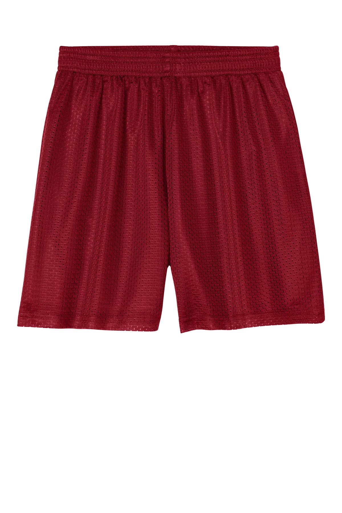 Sport-Tek Youth PosiCharge Mesh 5  Short - Deep Red