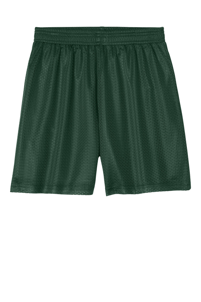 Sport-Tek Youth PosiCharge Mesh 5  Short - Forest Green