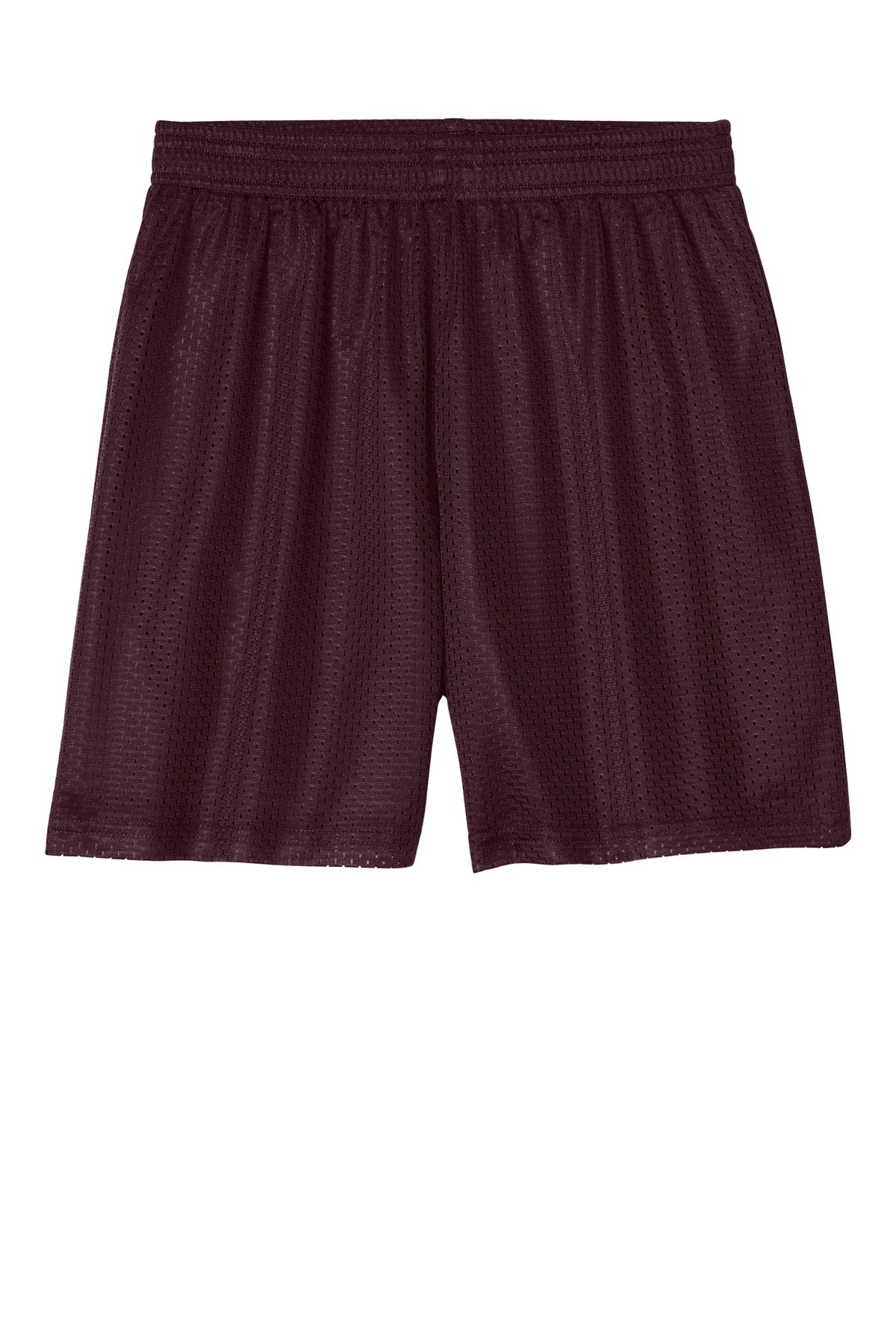Sport-Tek Youth PosiCharge Mesh 5  Short - Maroon