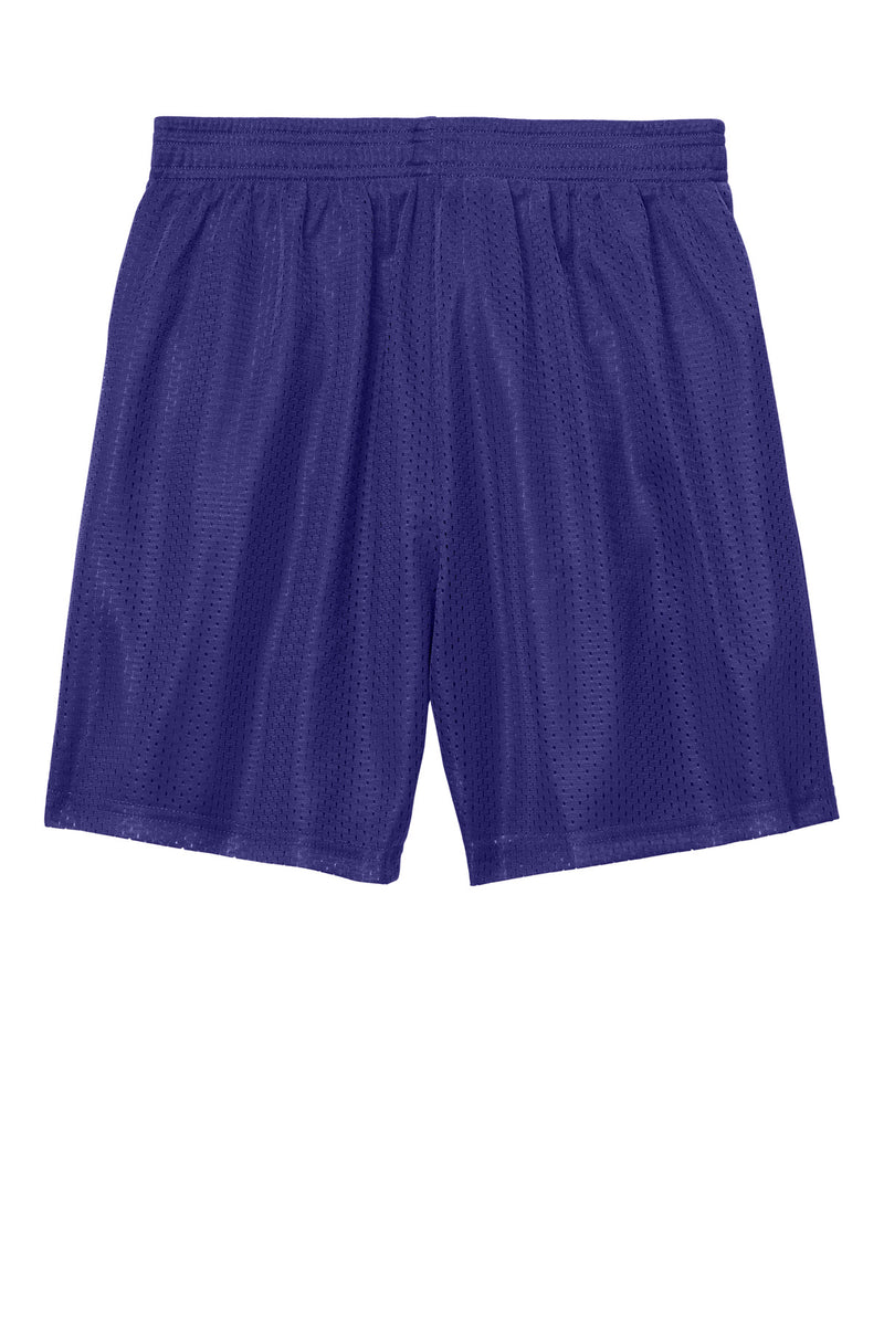 Sport-Tek Youth PosiCharge Mesh 5  Short - Purple