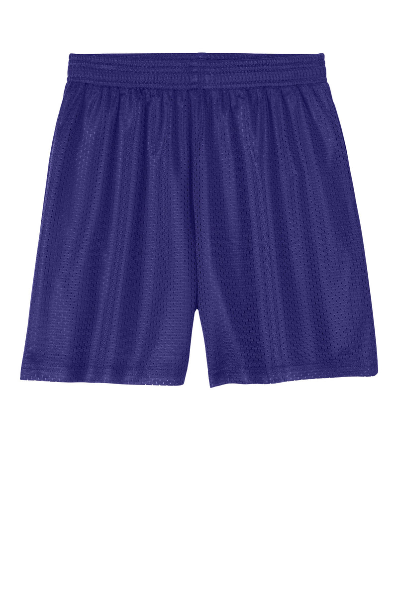 Sport-Tek Youth PosiCharge Mesh 5  Short - Purple