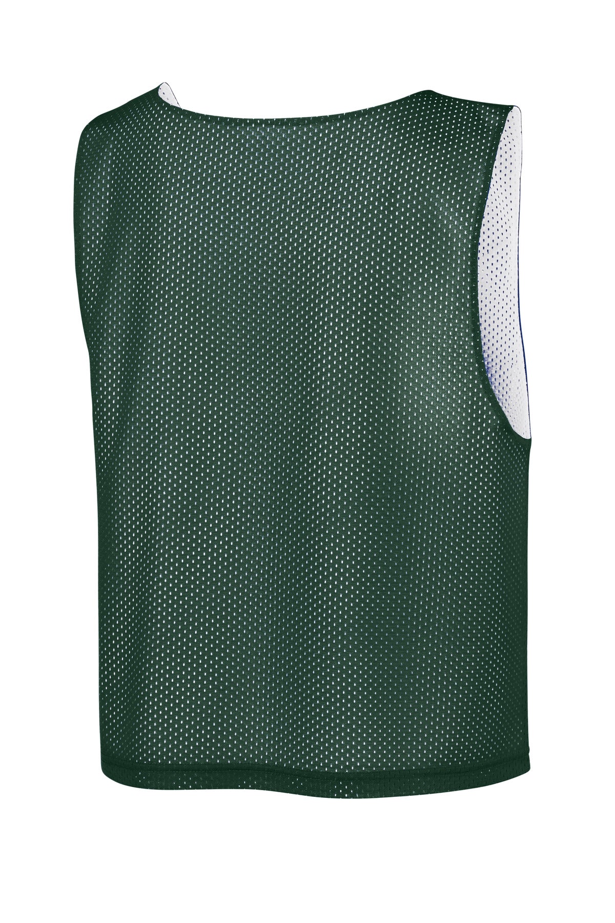 Sport-Tek Youth Lacrosse Reversible Pinnie - Forest Green/ White